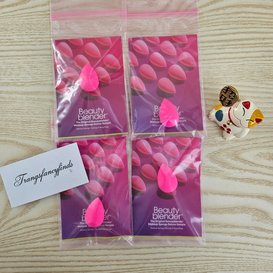 Beautyblender Original Pink Makeup Sponge Deluxe Sample Lot of 4 NEW