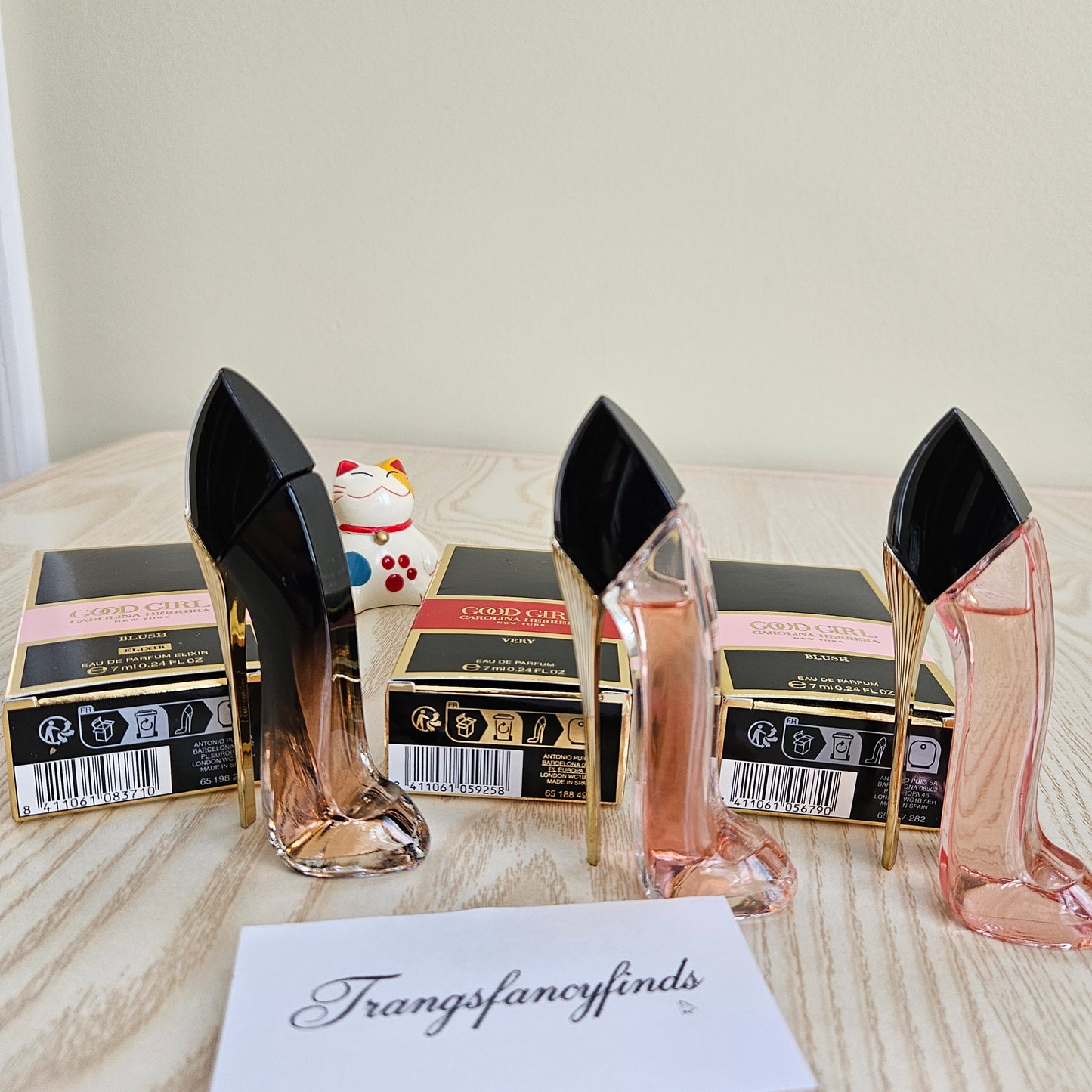 Carolina Herrera Good Girl Mini Set 3pc Blush Elixir Very Blush EDP 7ml Each