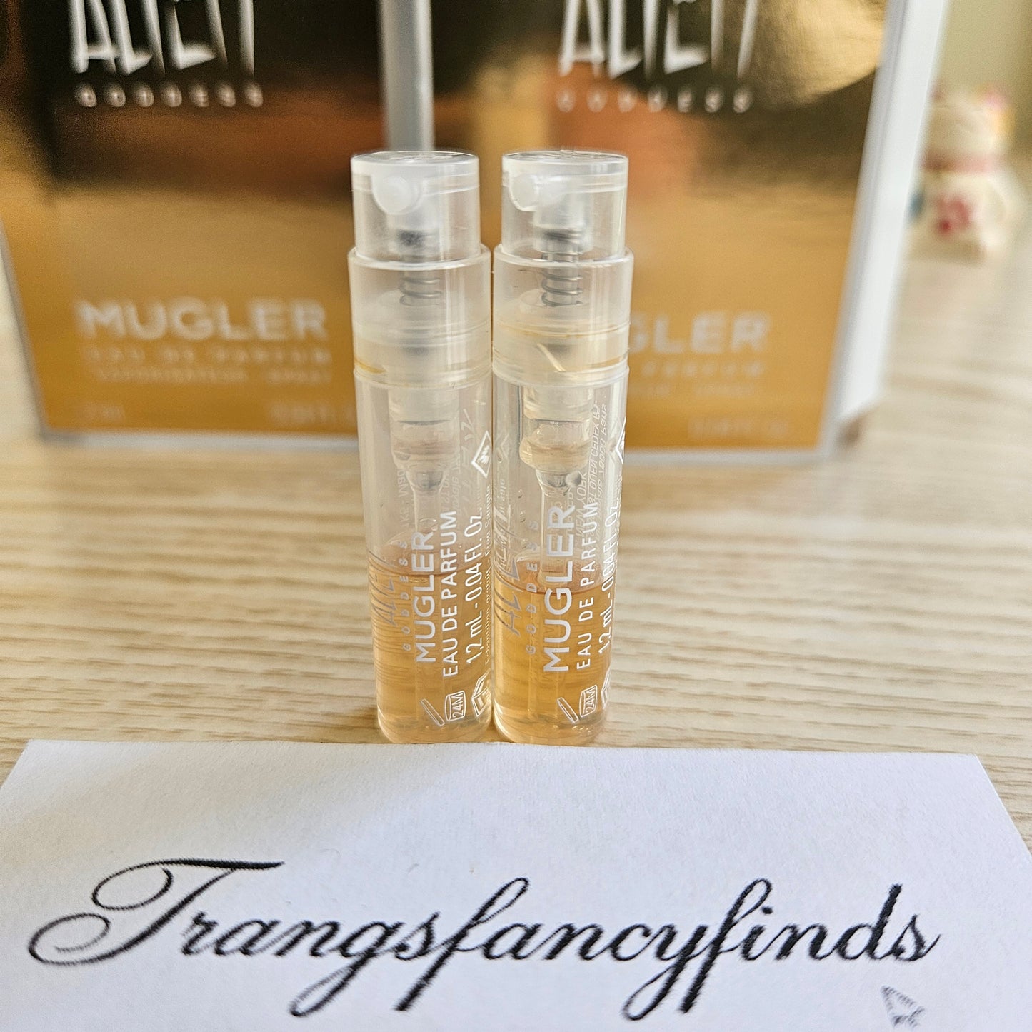 Mugler Alien Goddess EDP 1.2mL Sample Spray Vial x2 Authentic NEW