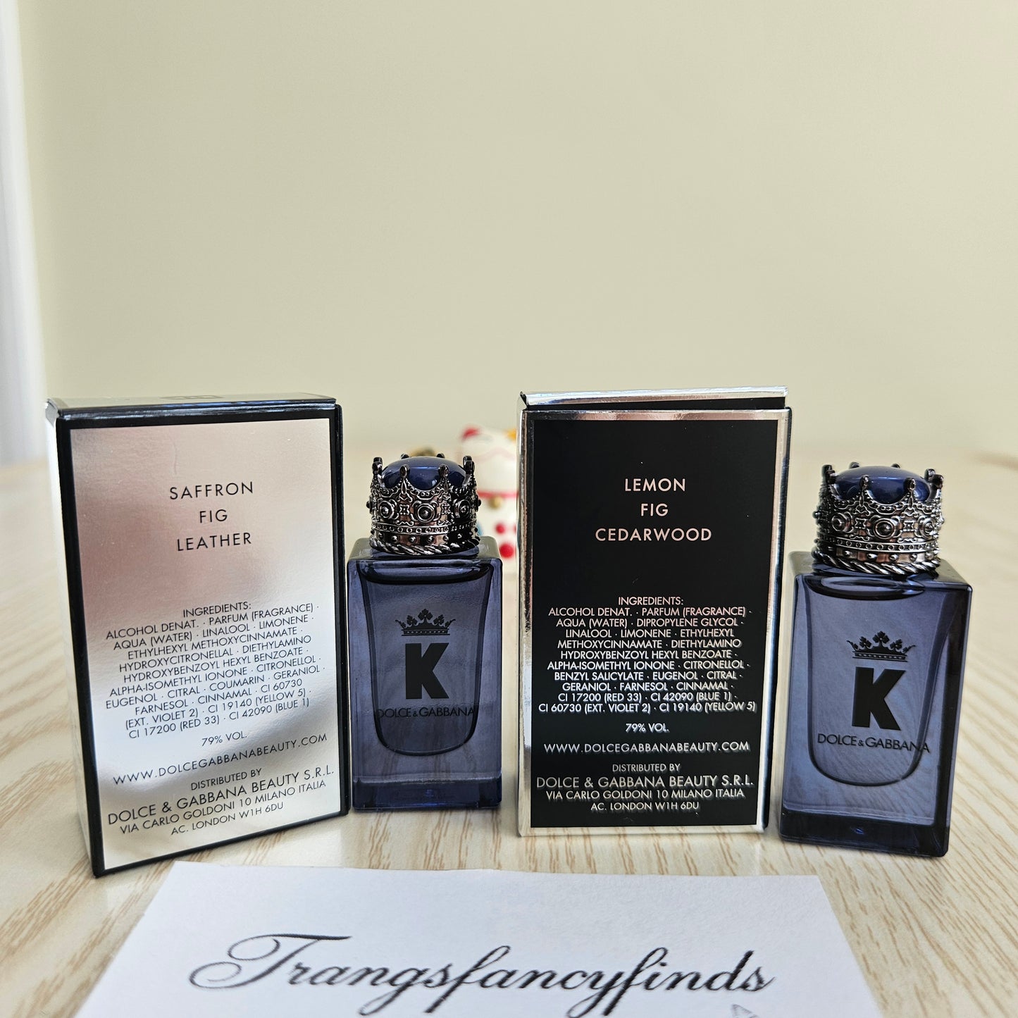 Dolce & Gabbana K EDP & EDP Intense Pour Homme 5ml Mini Dabber Set of 2 New Auth
