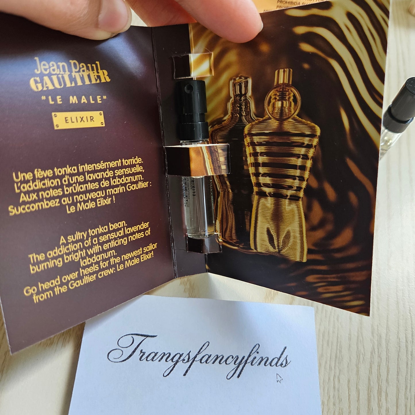 Jean Paul Gaultier Le Male Elixir Parfum 1.5mL Sample Vial Spray x2 Authentic