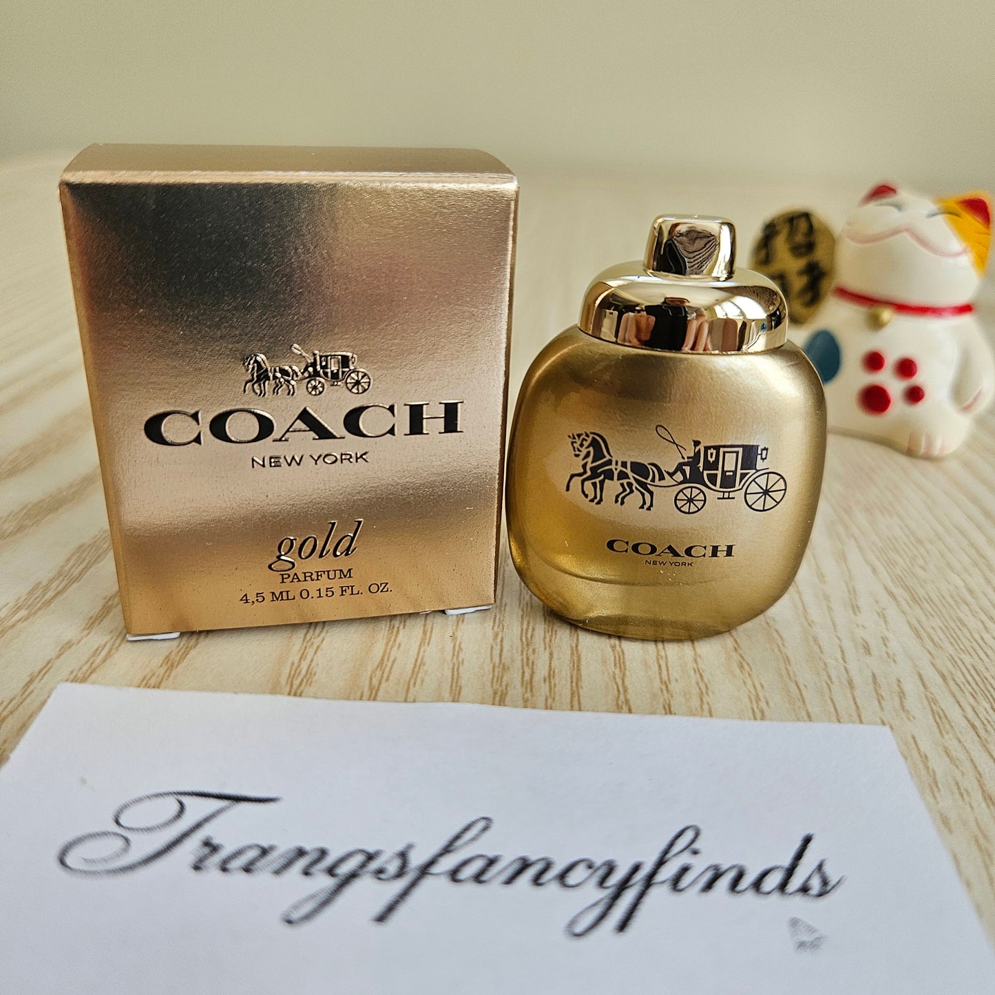 Coach New York Gold Parfum 4.5mL 0.15oz Mini Miniature NIB Women