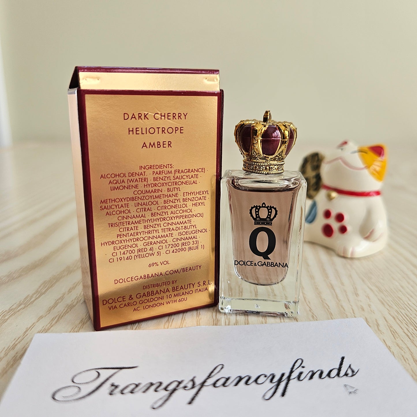 Dolce & Gabbana Q Eau de Parfum Intense 5ml Mini Splash Dabber NIB Auth