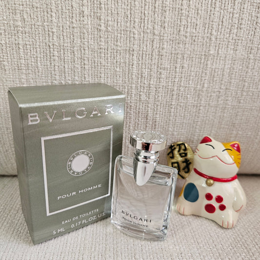 Bvlgari Pour Homme EDT 5ml Mini Miniature Men Eau de Toilette Travel Size