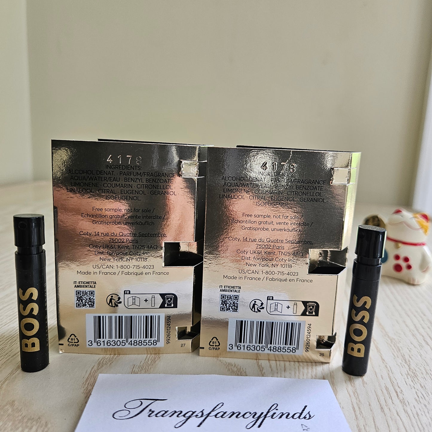 Hugo Boss Bottled Absolu Parfum Intense Sample Vial Spray x2 1.2mL Authentic