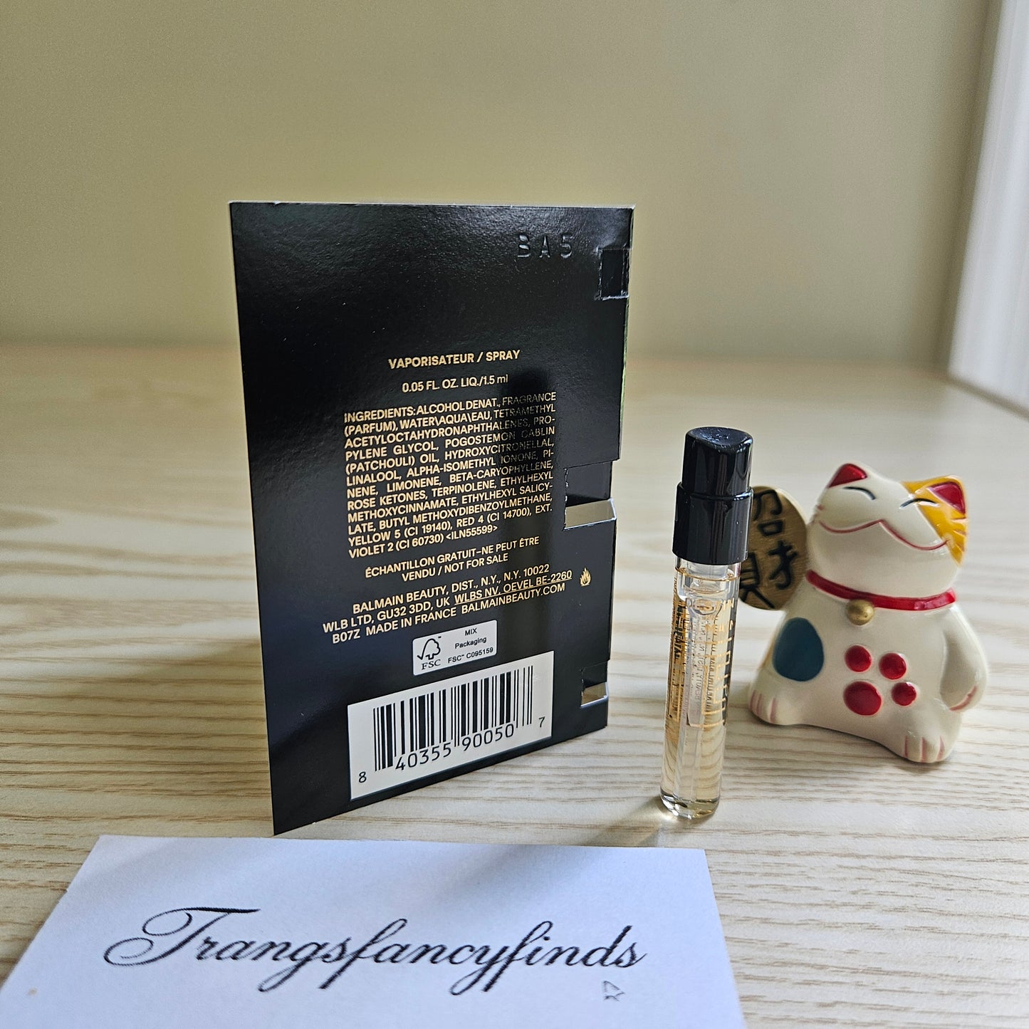 Balmain Paris Destin de Balmain EDP Authentic Sample Vial Spray 1.5mL