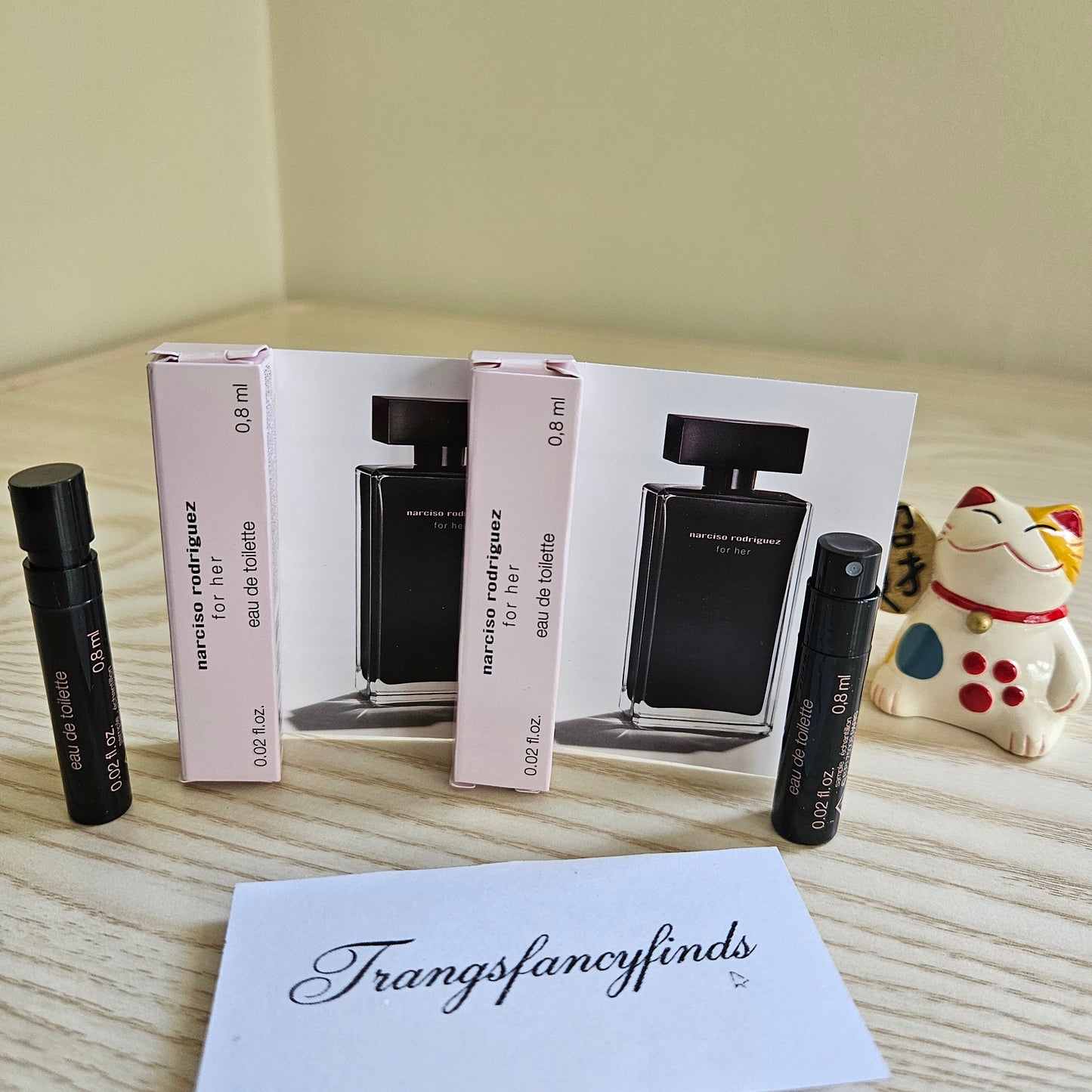 Narciso Rodriguez For Her EDT 0.8mL Sample Vial Spray x2 Authentic