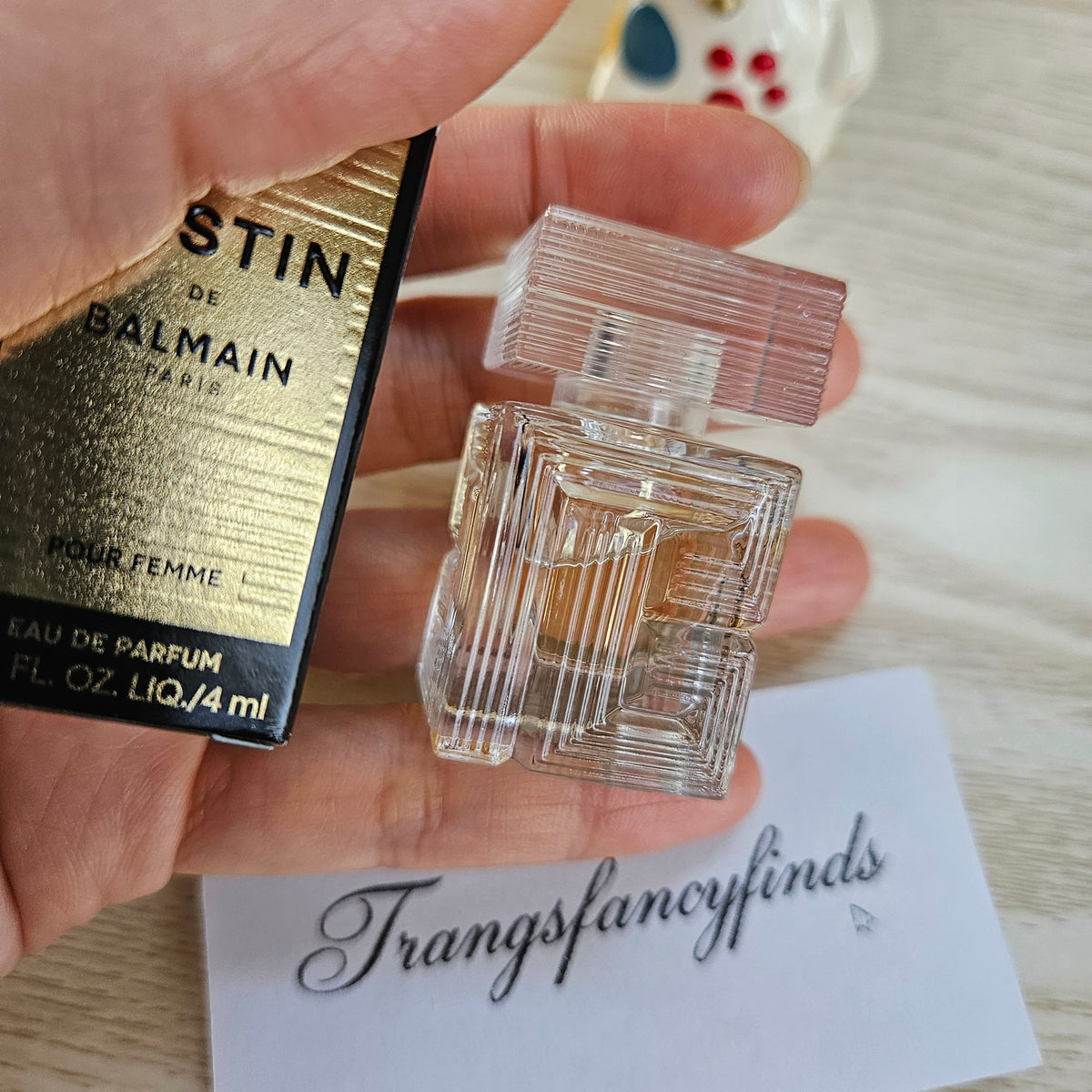 Balmain Destin de Balmain Pour Femme EDP 4ml Mini Miniature Parfum Travel Authen