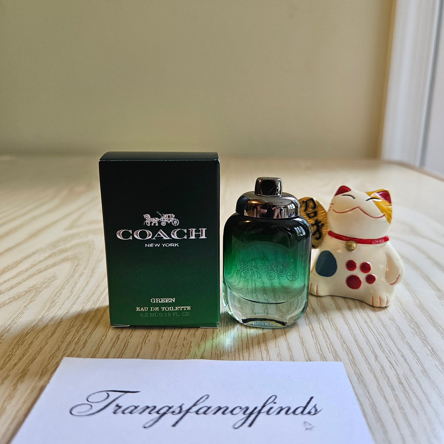 Coach Green Eau de Toilette Men 4.5ml 0.15 oz Mini Splash Dabber NIB
