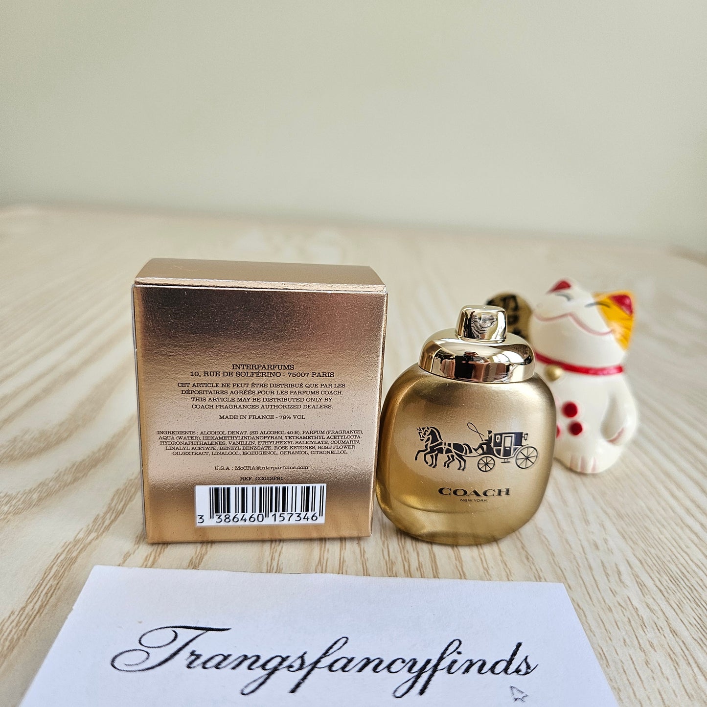 Coach New York Gold Parfum 4.5mL 0.15oz Mini Miniature NIB Women