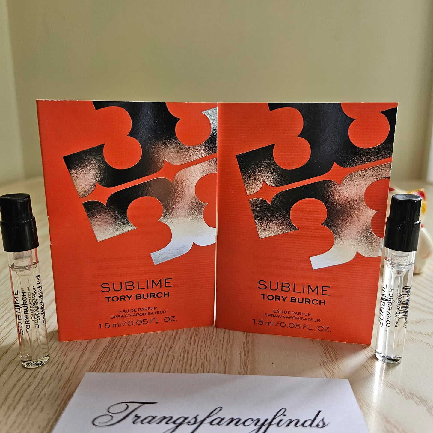 Tory Burch Sublime EDP Vial Sample Spray 1.5mL x2 Authentic  NEW