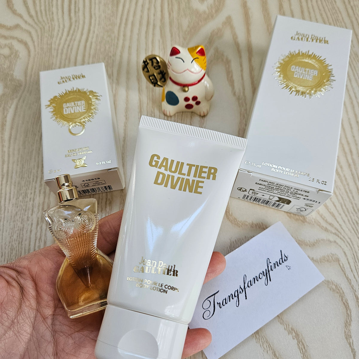 Jean Paul Gaultier Divine Miniature EDP 6ml & Body Lotion 75ml Gift Set NIB