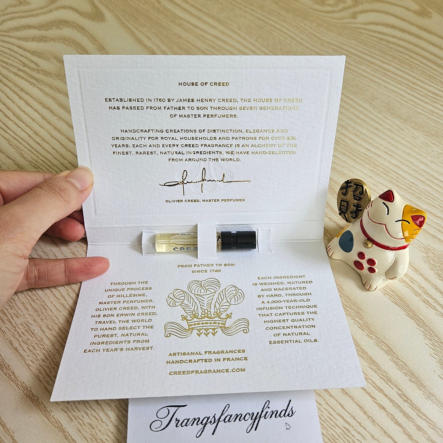 Creed White Amber EDP Sample Vial Spray 1.7mL Authentic NIB