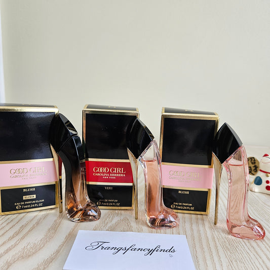 Carolina Herrera Good Girl Mini Set 3pc Blush Elixir Very Blush EDP 7ml Each