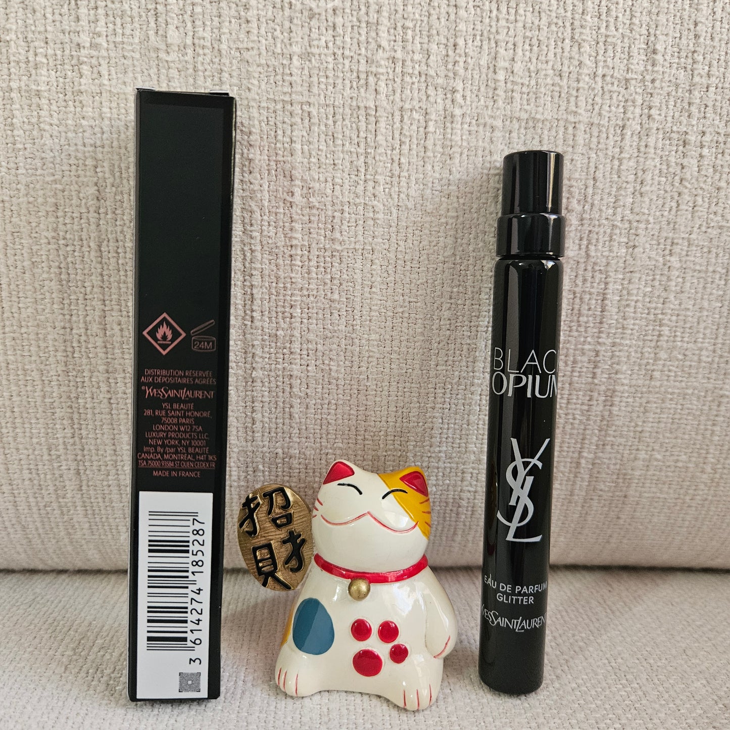 YSL Black Opium Eau de Parfum Glitter 10ml Travel Spray New in Box