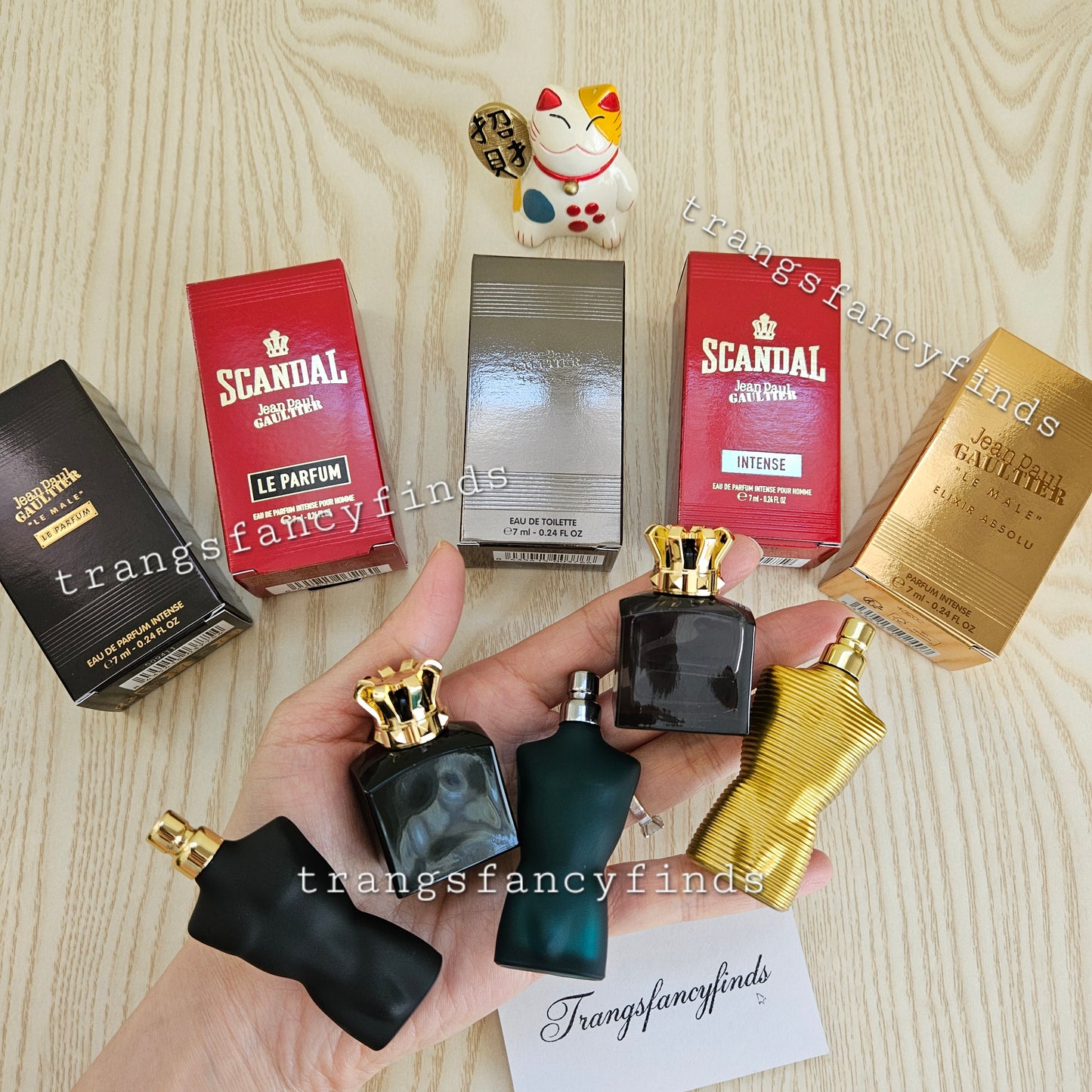 Jean Paul Gaultier Mini Fragrance Set 5pc Le Male Scandal Elixir 7ml Miniature