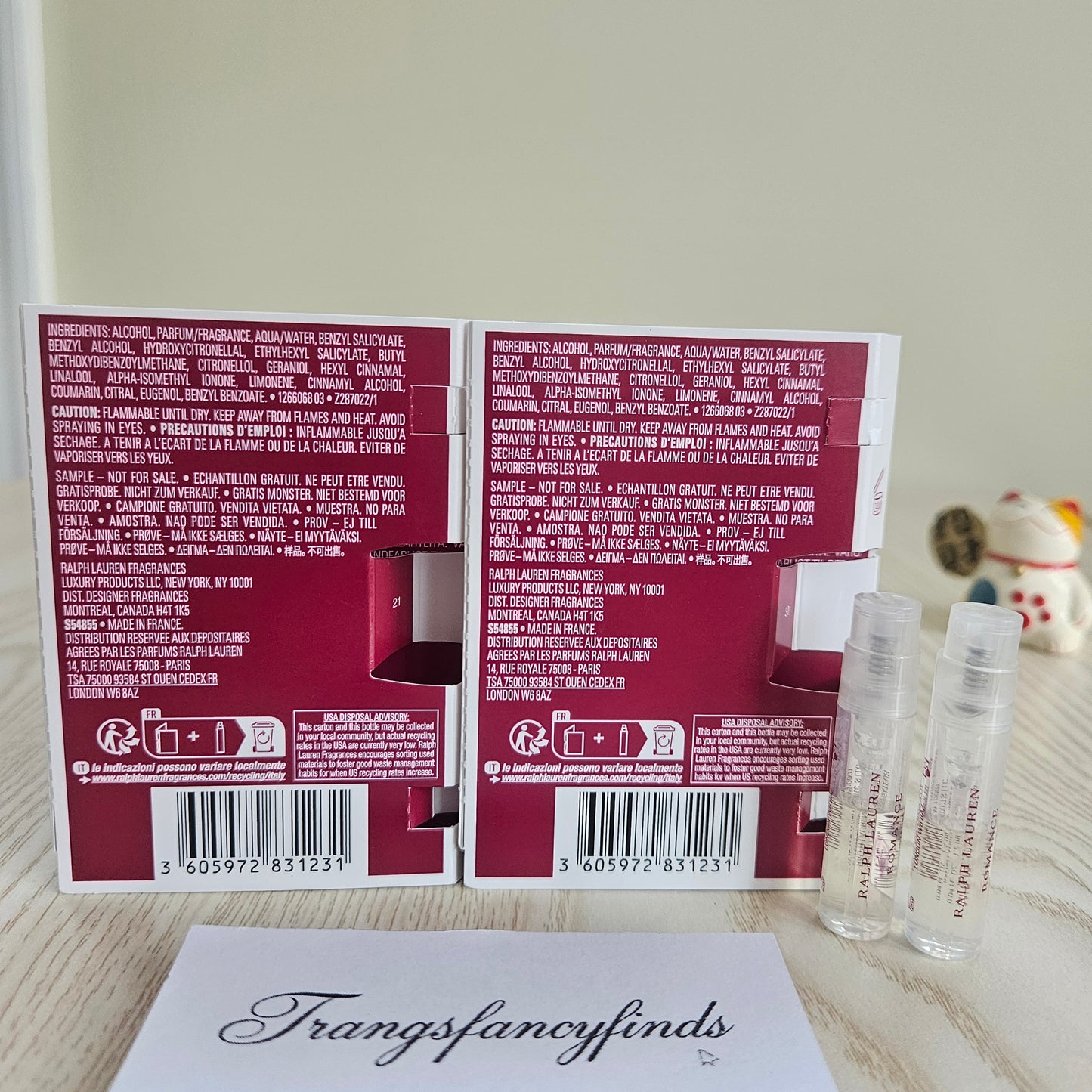 Ralph Lauren Romance Eau de Parfum Intense 1.2ml Sample Vial Spray Lot of 2