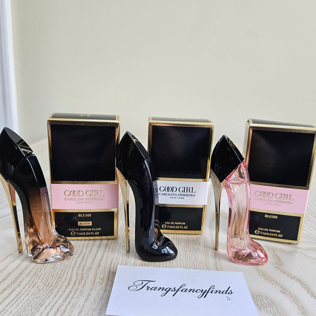 Carolina Herrera Good Girl Mini Set 3pc EDP Blush Elixir 7ml Dabber NIB