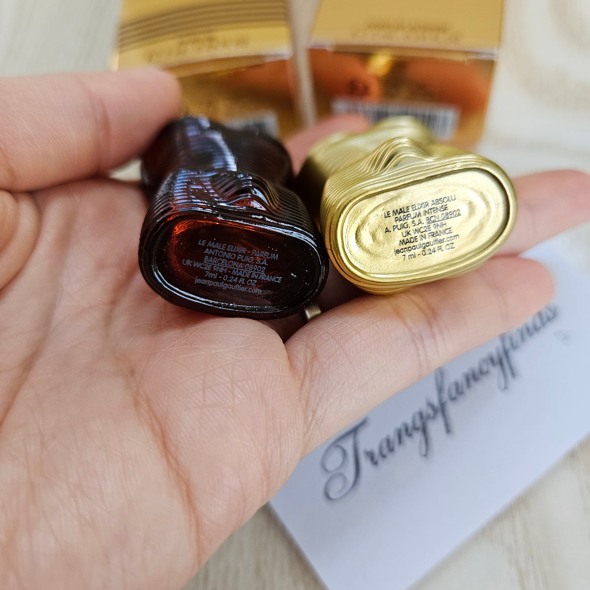 Jean Paul Gaultier Le Male Elixir & Elixir Absolu Parfum Mini Set 2x7ml NIB