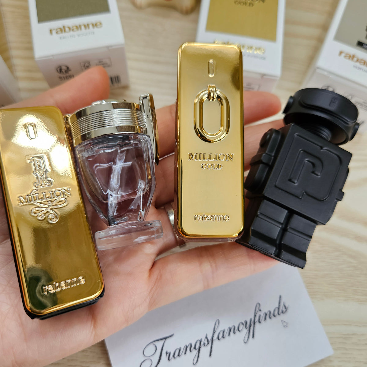 Lot of 4 Rabanne Miniature Set Dabber Travel Mini 5ml each NIB Authentic