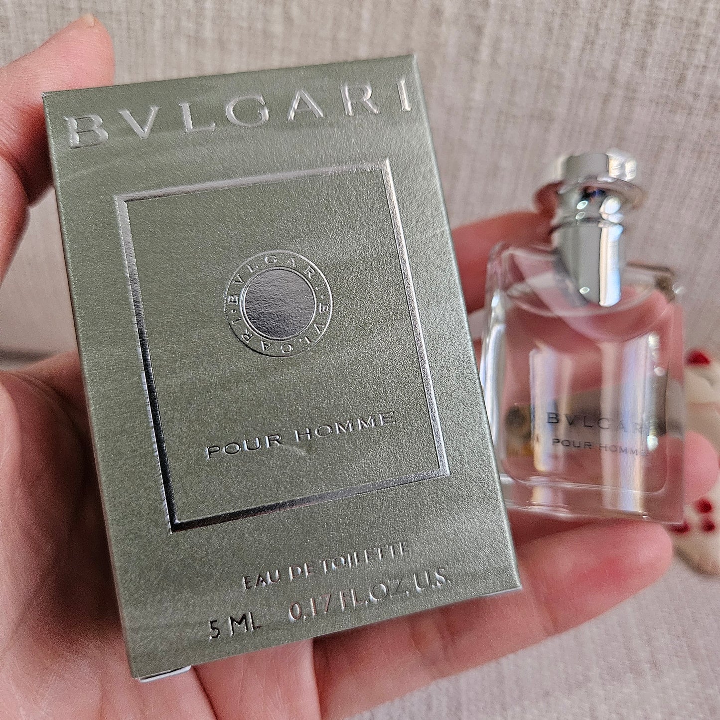 Bvlgari Pour Homme EDT 5ml Mini Miniature Men Eau de Toilette Travel Size