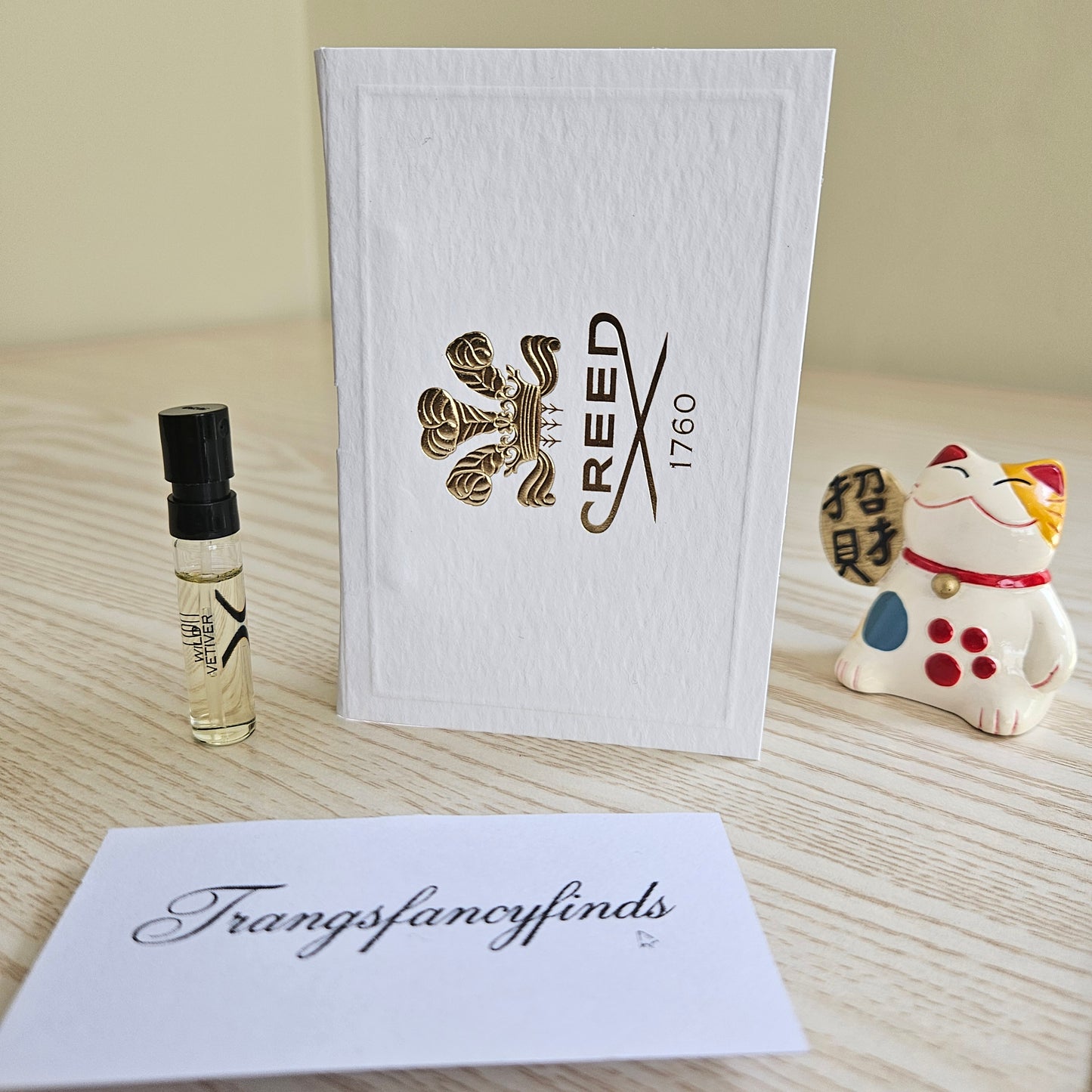Creed Wild Vetiver EDP 1.7mL Authentic Sample Vial Spray w/ Card New