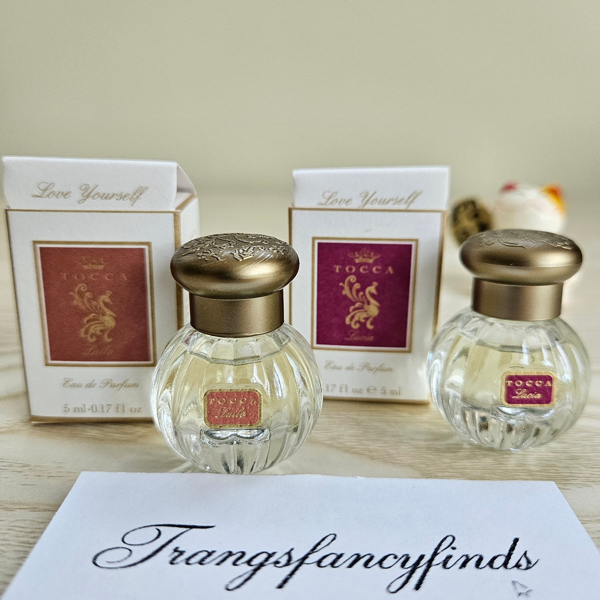 Tocca Laila & Lucia EDP Mini Perfume Set 2x5ml Dabber Miniature NIB Authentic