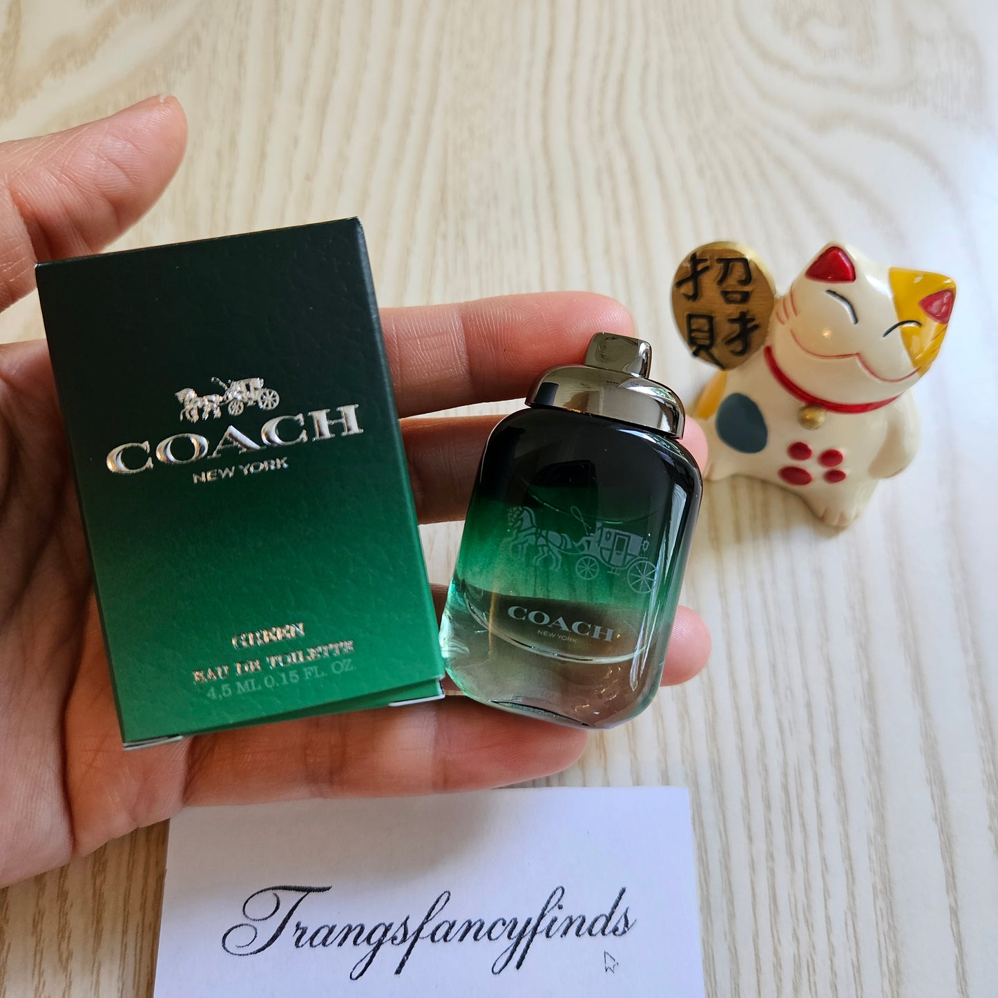 Coach Green Eau de Toilette Men 4.5ml 0.15 oz Mini Splash Dabber NIB