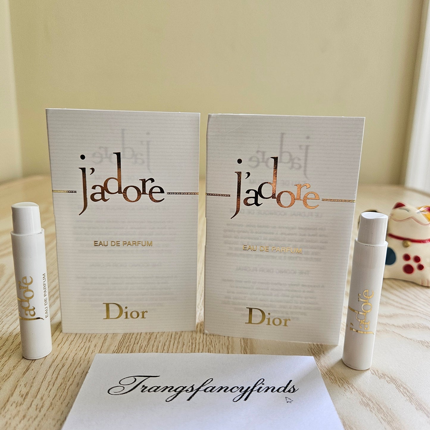 Dior J'adore EDP Authentic Perfume Sample Spray Vials 1mL x2 NIB