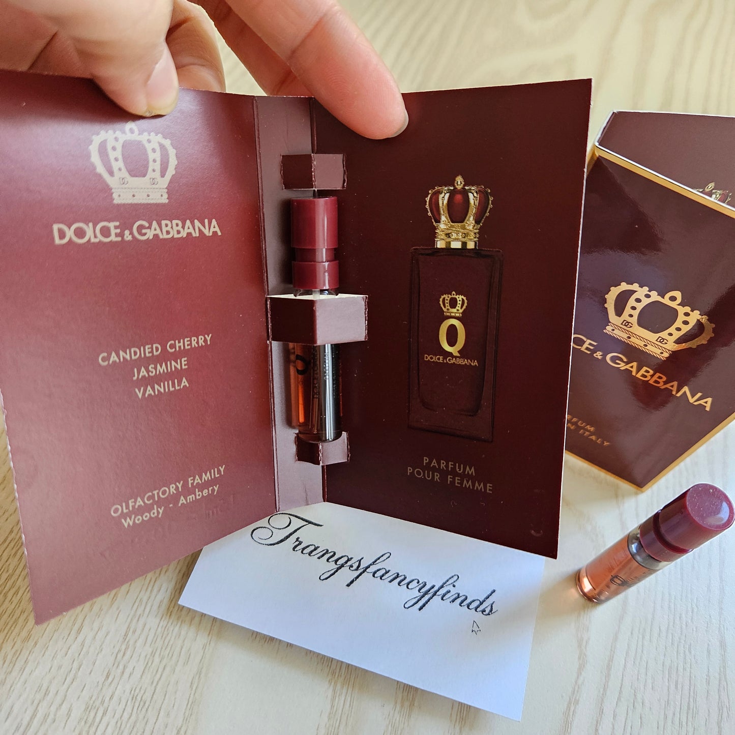 Dolce & Gabbana Q Parfum Authentic Vial Sample 1.5mL x2 NEW