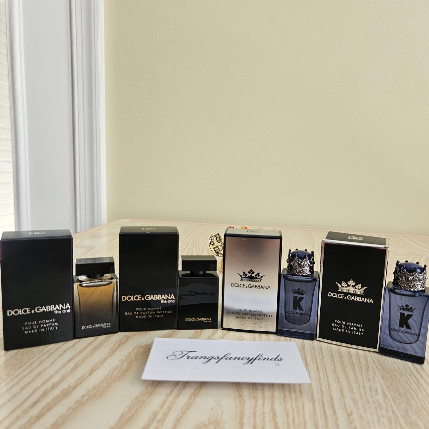 Dolce & Gabbana Mini Fragrance Set 4pc The One EDP Intense K EDP 5ml Dabber New