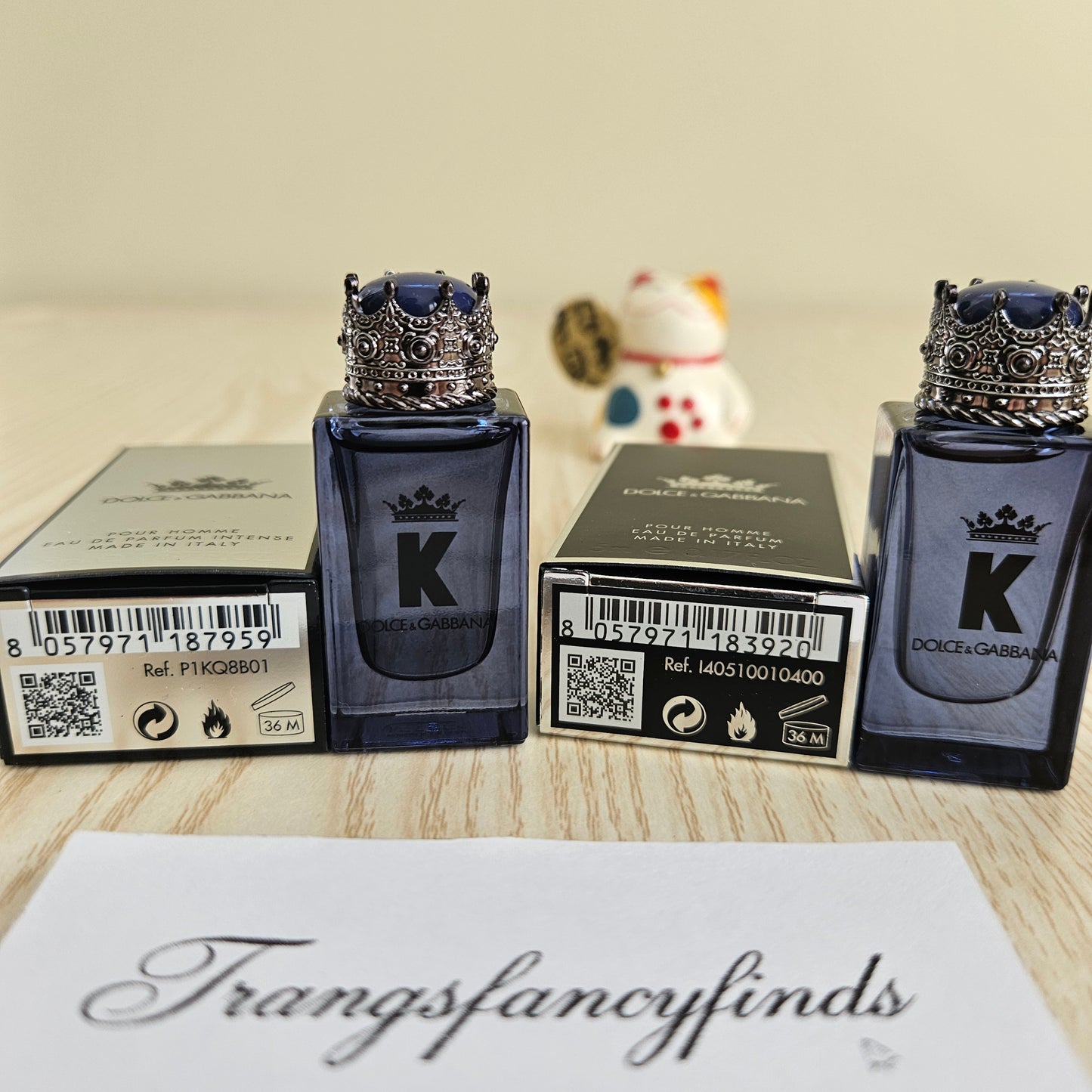 Dolce & Gabbana K EDP & EDP Intense Pour Homme 5ml Mini Dabber Set of 2 New Auth