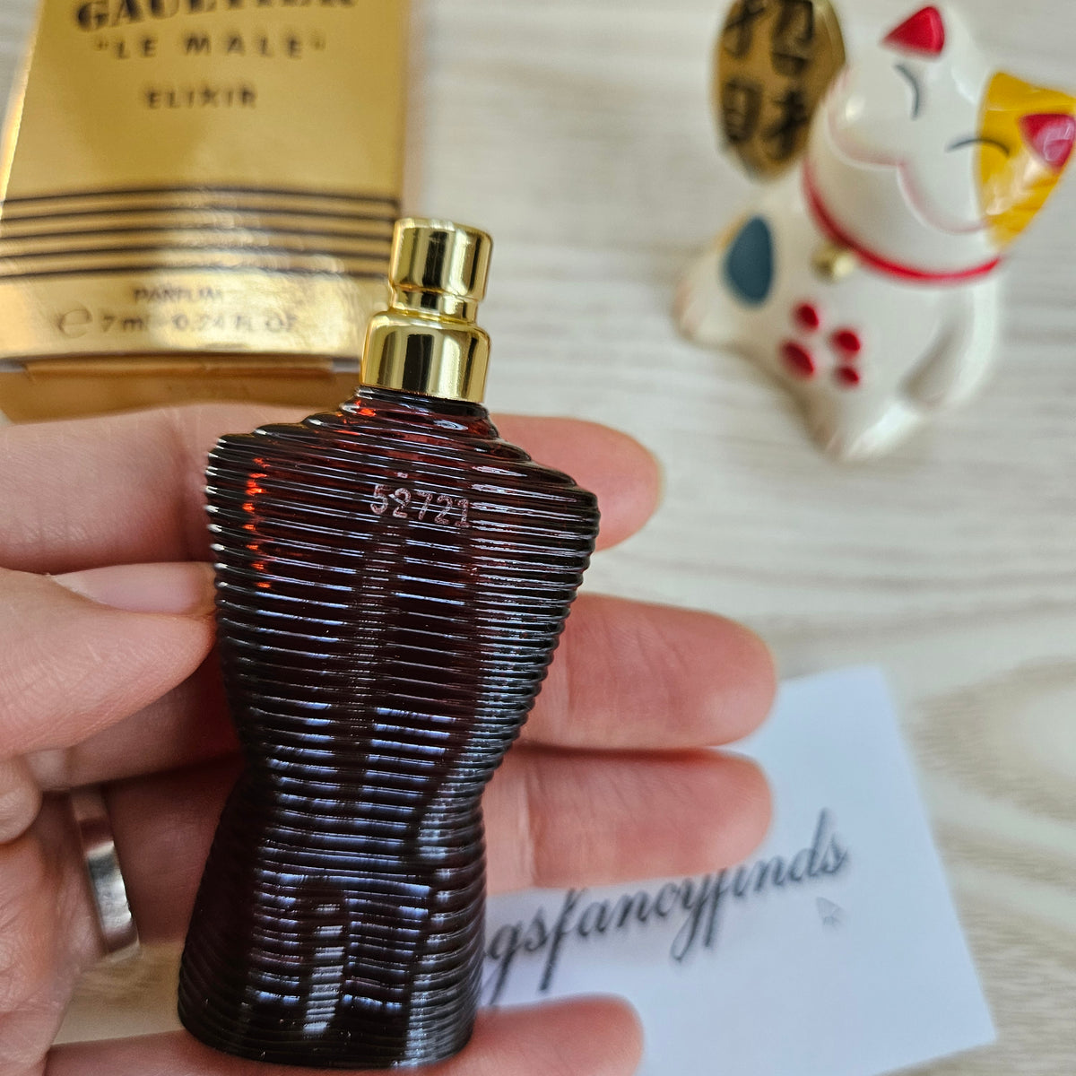 Jean Paul Gaultier Le Male Elixir Parfum 7ml Mini Bottle Men's Fragrance