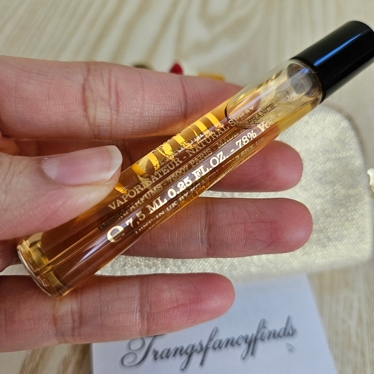 Coach Gold Parfum 7.5mL Travel Spray + Gold Pouch Gift Set New