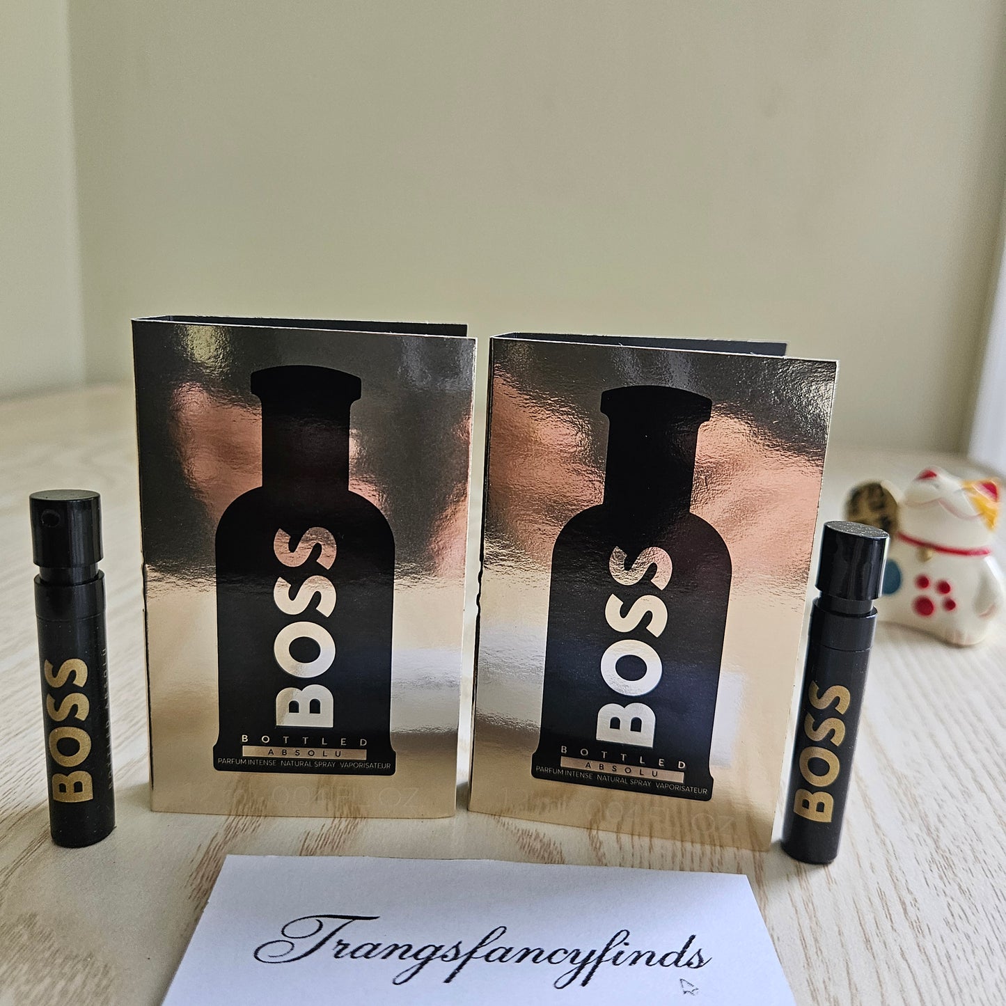 Hugo Boss Bottled Absolu Parfum Intense Sample Vial Spray x2 1.2mL Authentic