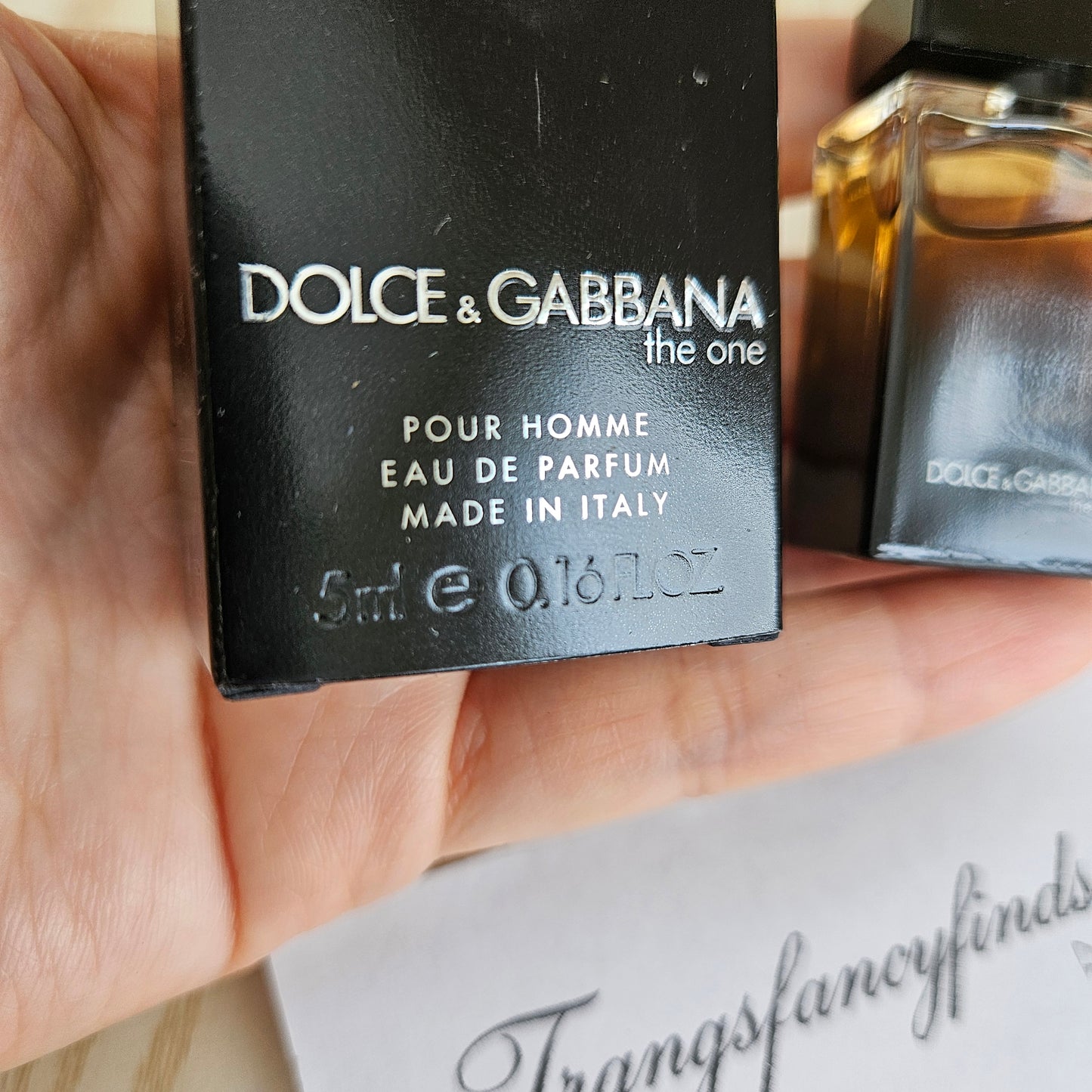 Dolce & Gabbana The One Pour Homme EDP 5ml Mini Miniature New In Box Authentic
