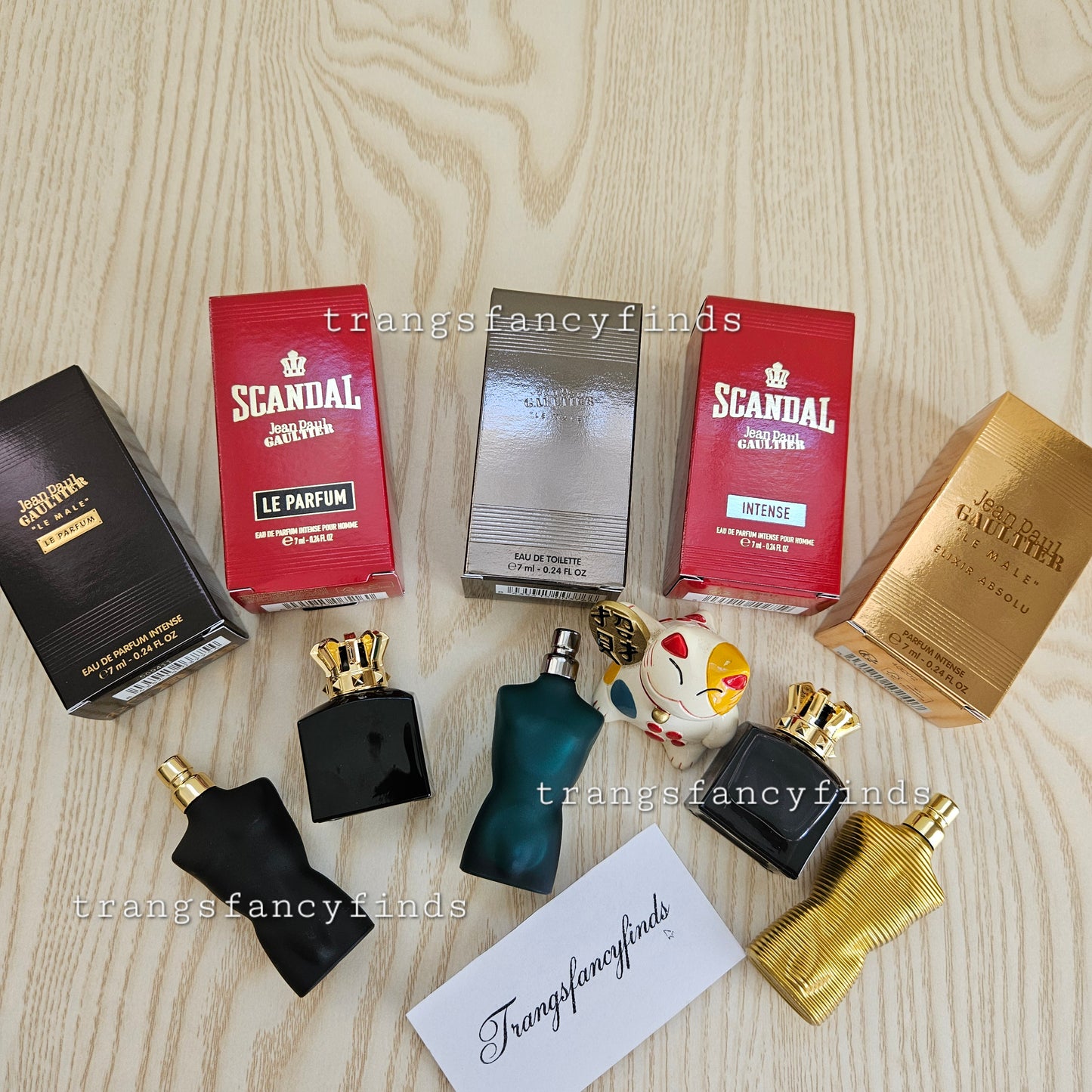 Jean Paul Gaultier Mini Fragrance Set 5pc Le Male Scandal Elixir 7ml Miniature