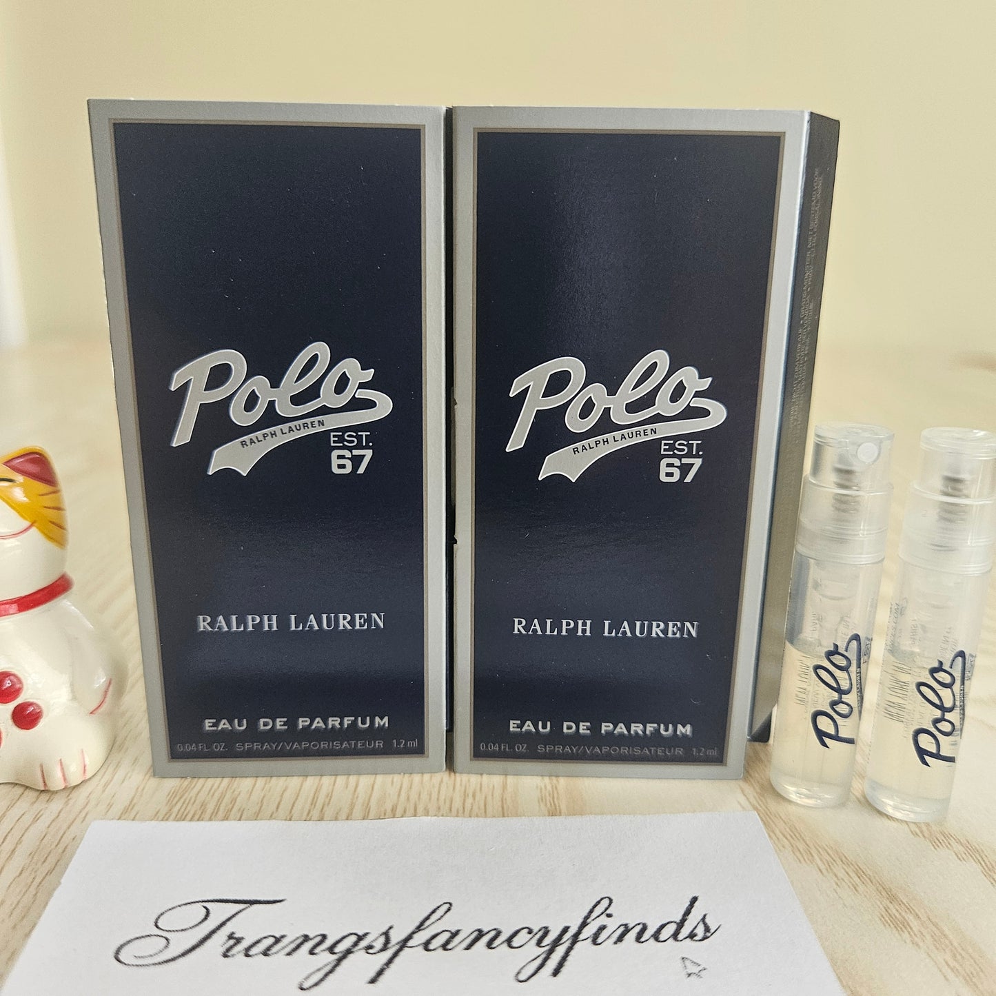 Ralph Lauren Polo Est. 67 EDP 1.2ml Sample Spray Vial Lot of 2 Men's Fragrance