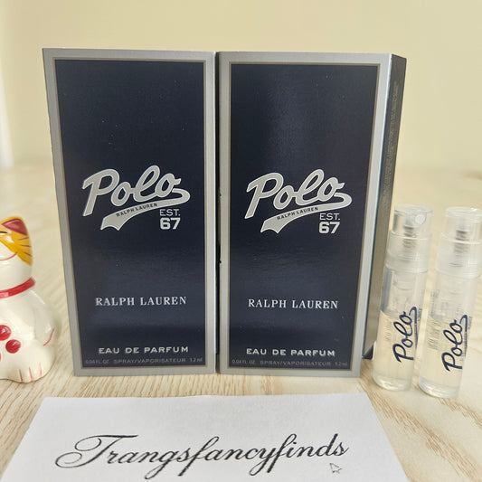 Ralph Lauren Polo Est. 67 EDP 1.2ml Sample Spray Vial Lot of 2 Men's Fragrance