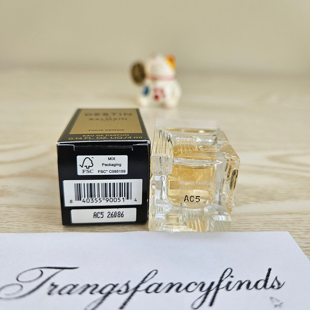 Balmain Destin de Balmain Pour Femme EDP 4ml Mini Miniature Parfum Travel Authen