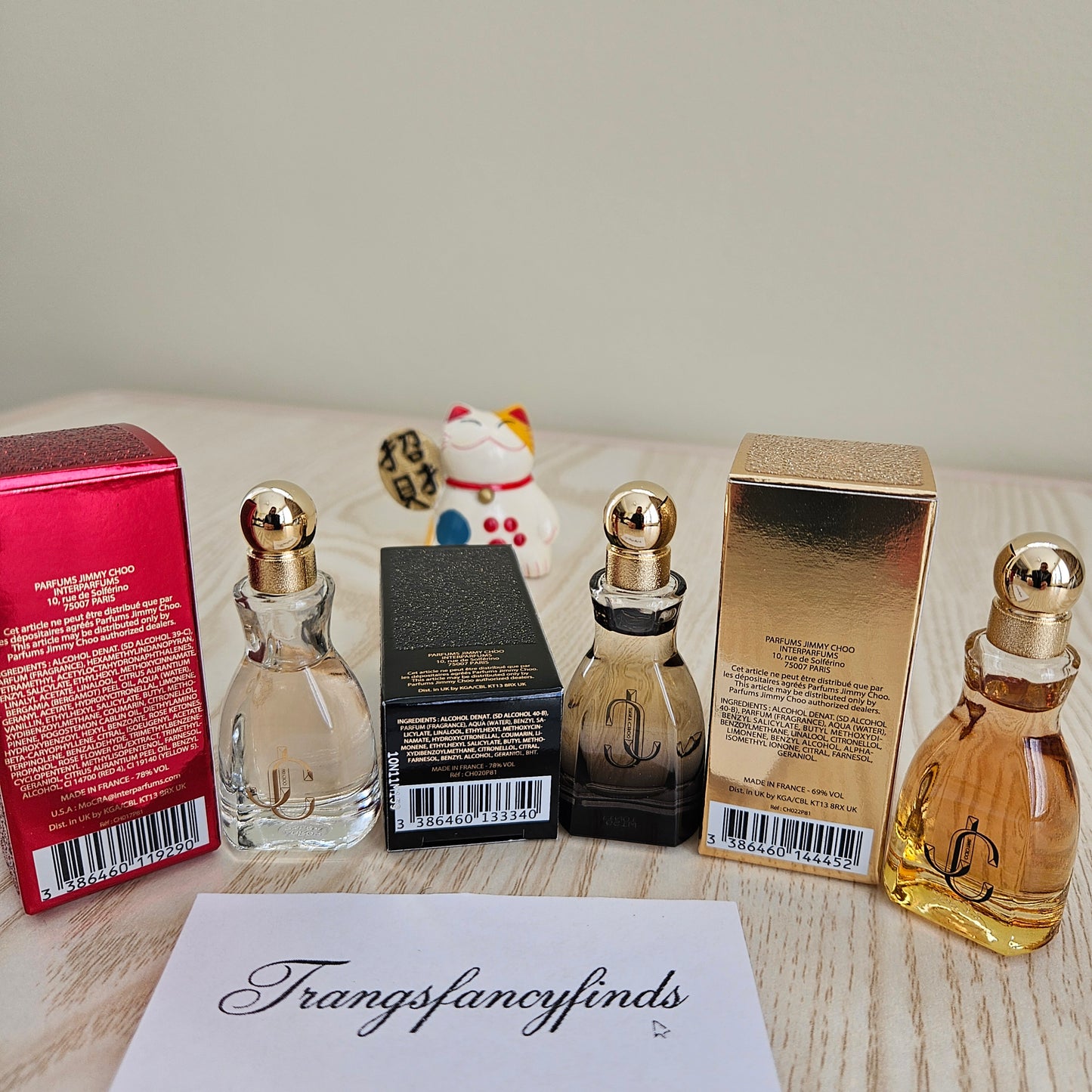 Jimmy Choo I Want Choo Mini Perfume Set 3pc EDP Forever Le Parfum 4.5ml Each