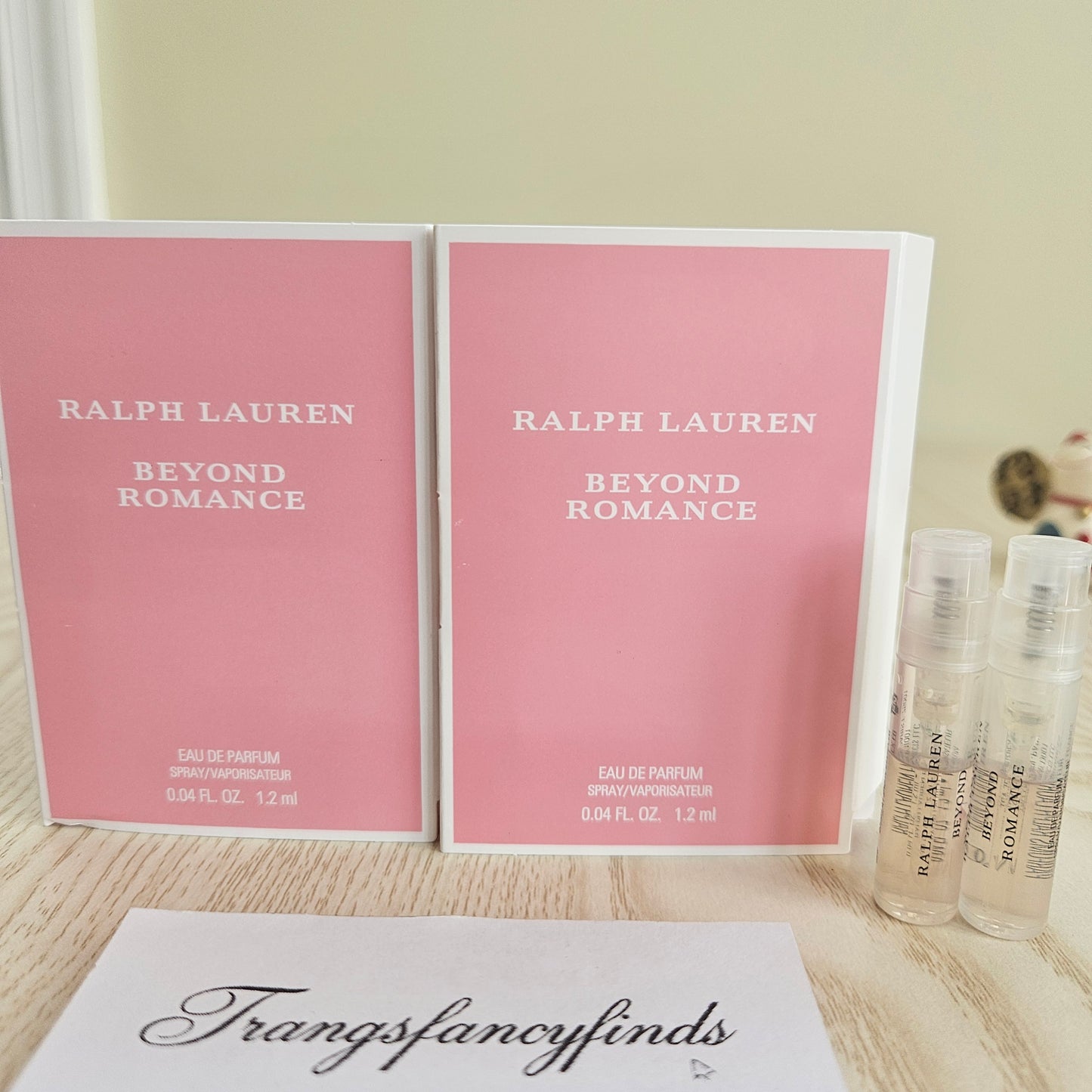 Ralph Lauren Beyond Romance EDP Sample Vial Spray 1.2ml x2 Women Fragrance