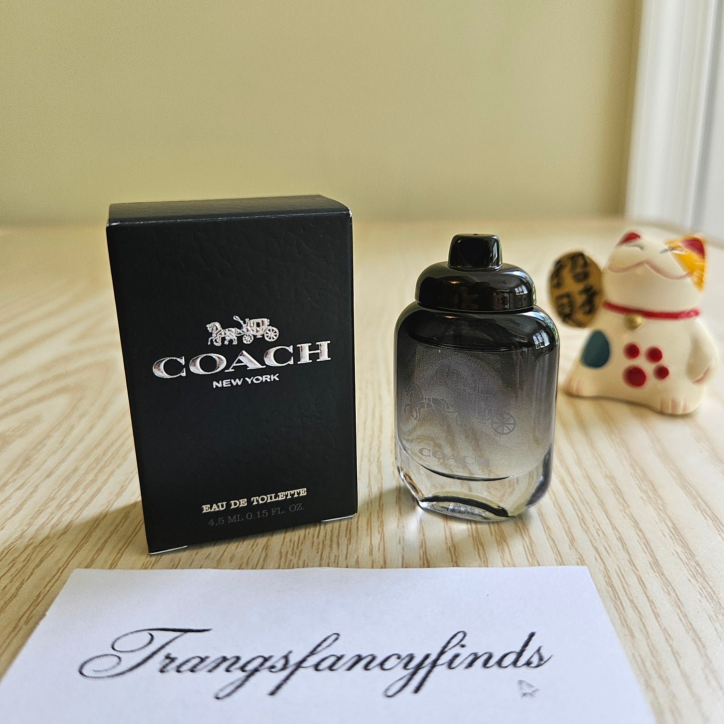 Coach New York Men Eau de Toilette EDT 4.5mL 0.15oz Mini Dabber Miniature NIB