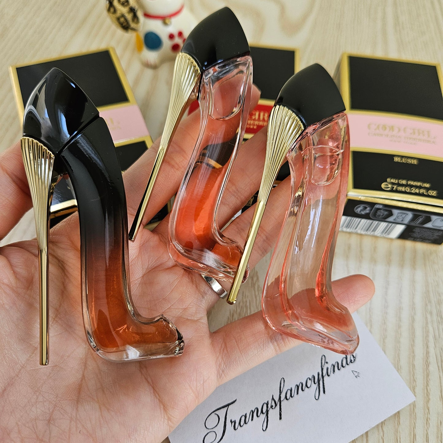 Carolina Herrera Good Girl Mini Set 3pc Blush Elixir Very Blush EDP 7ml Each