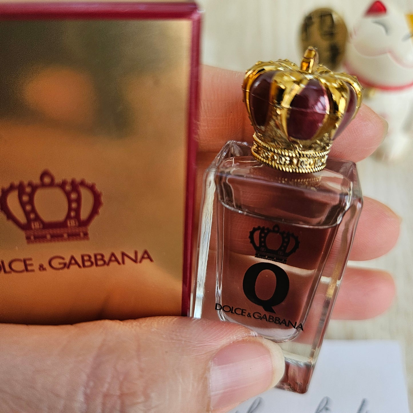Dolce & Gabbana Q Eau de Parfum Intense 5ml Mini Splash Dabber NIB Auth