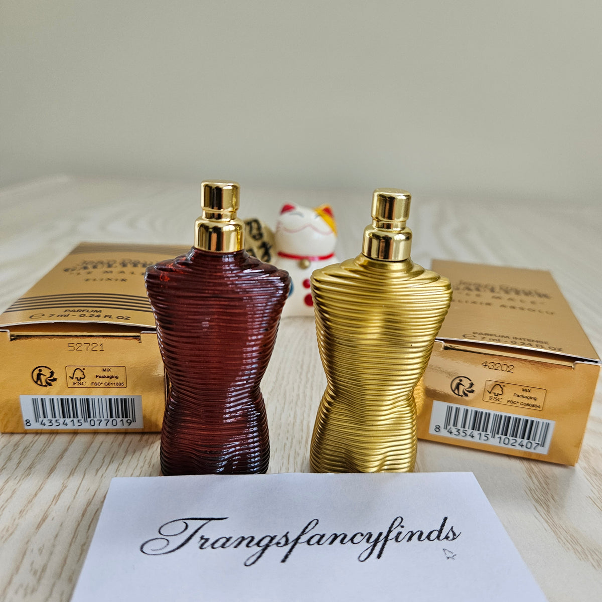 Jean Paul Gaultier Le Male Elixir & Elixir Absolu Parfum Mini Set 2x7ml NIB