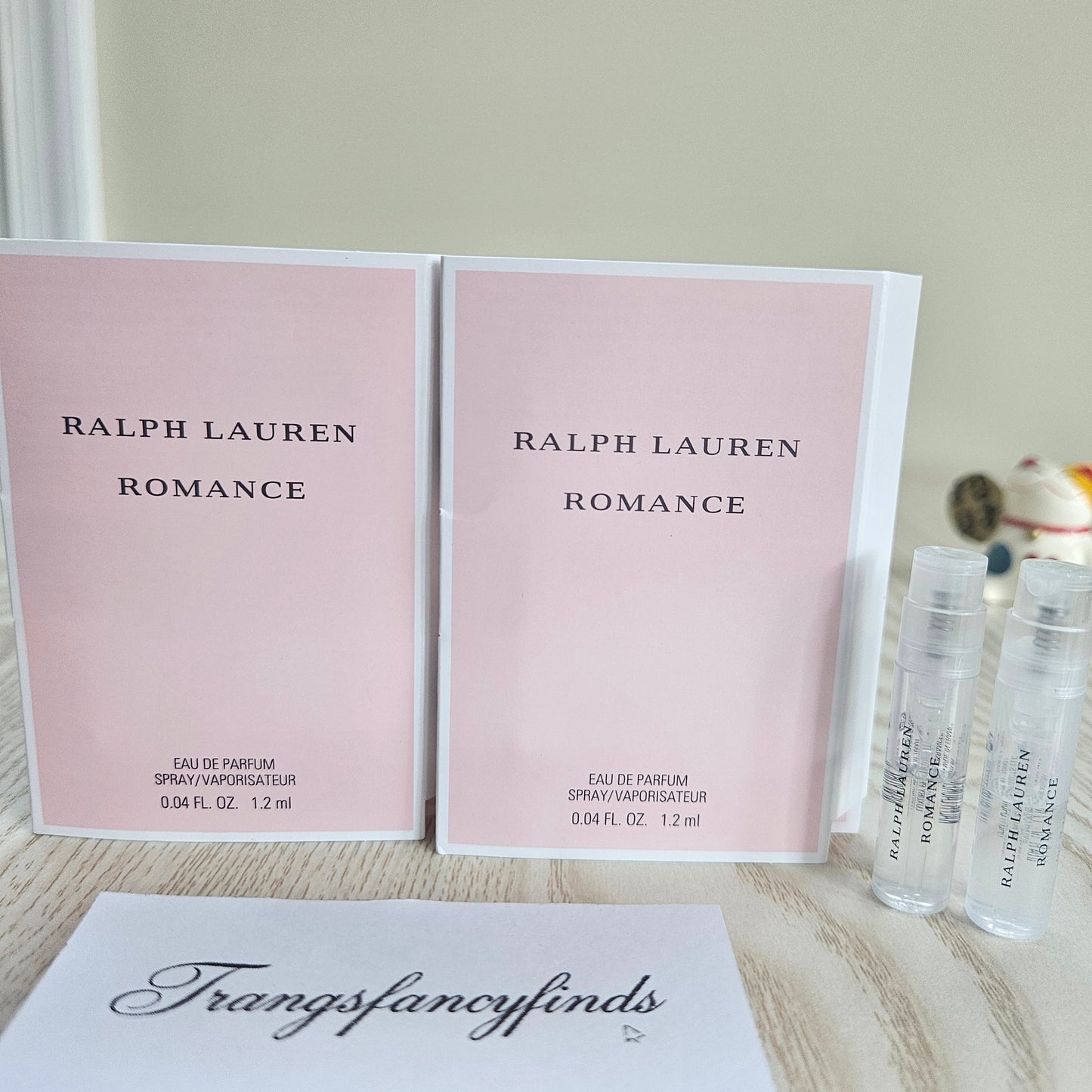 Ralph Lauren Romance EDP Perfume Sample Vials 1.2ml x2 Women Spray