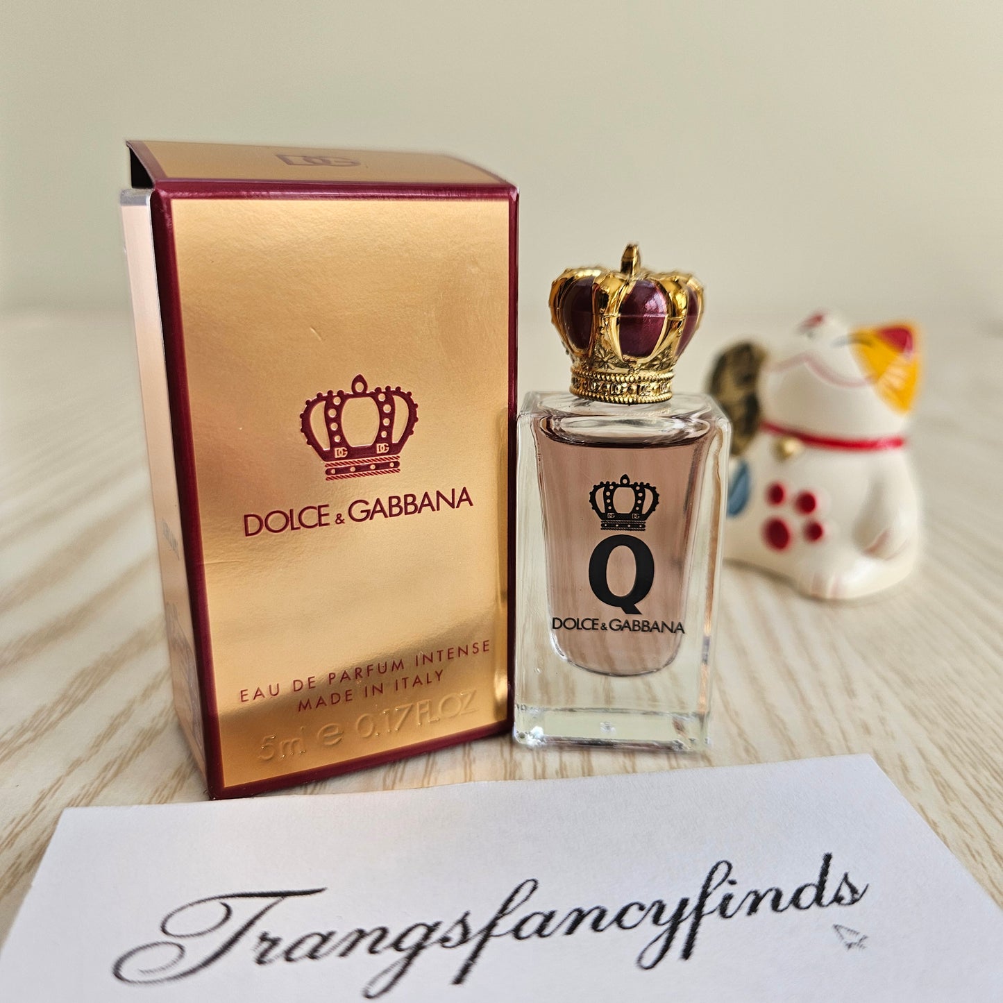 Dolce & Gabbana Q Eau de Parfum Intense 5ml Mini Splash Dabber NIB Auth