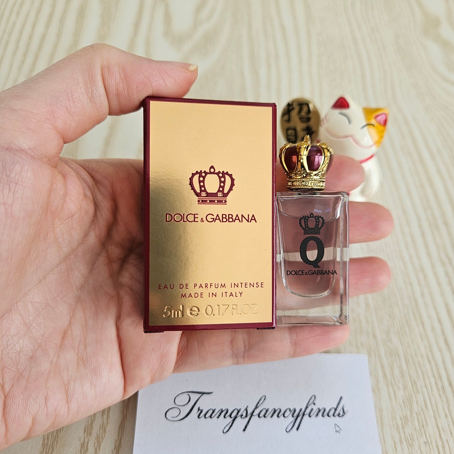 Dolce & Gabbana Q Eau de Parfum Intense 5ml Mini Splash Dabber NIB Auth