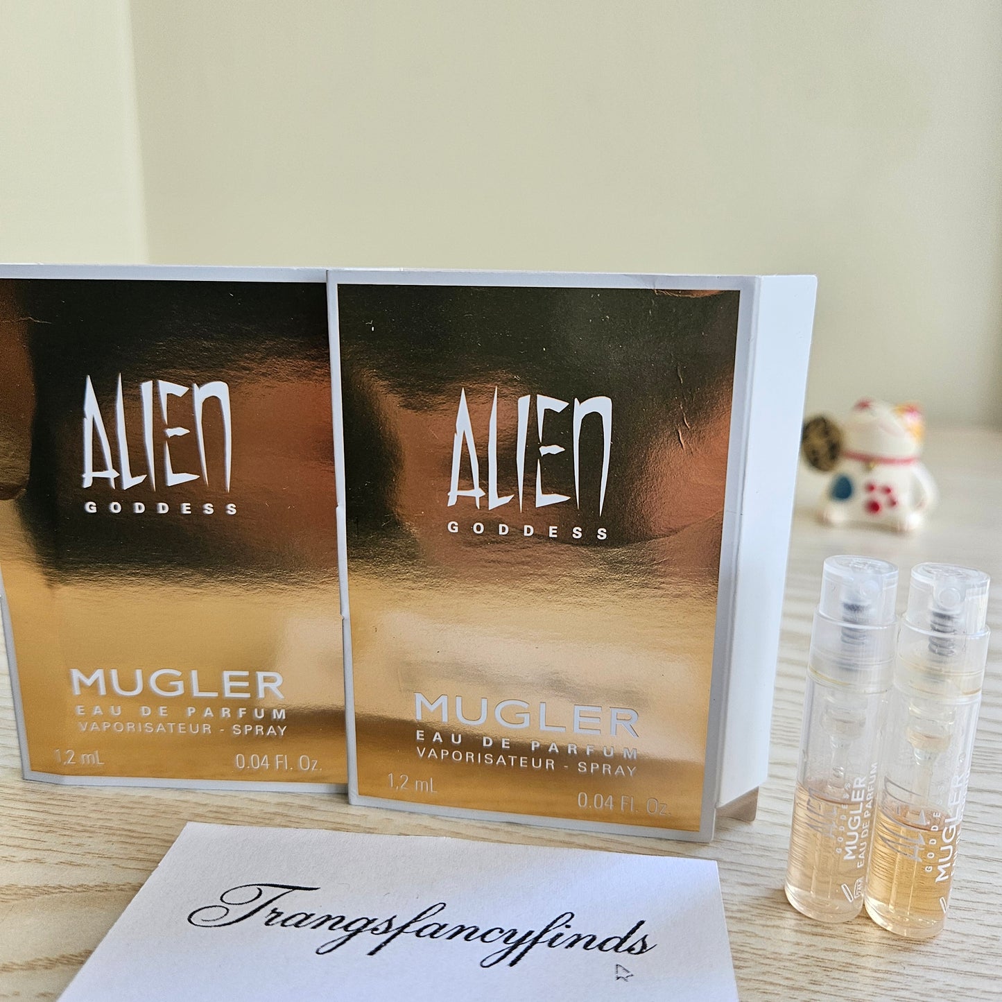 Mugler Alien Goddess EDP 1.2mL Sample Spray Vial x2 Authentic NEW